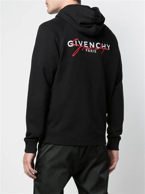 givenchy signature hoodie black|givenchy men's black hoodie.